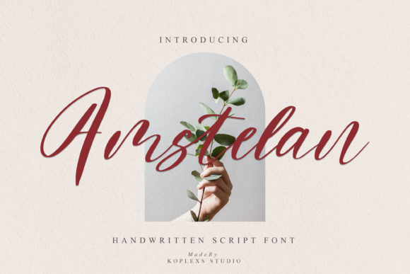 Amstelan: A Versatile Script Font for Creative Projects