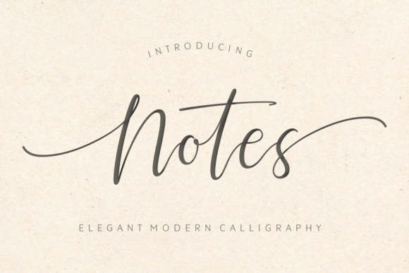 Charming and Elegant Notes Font for Crafters