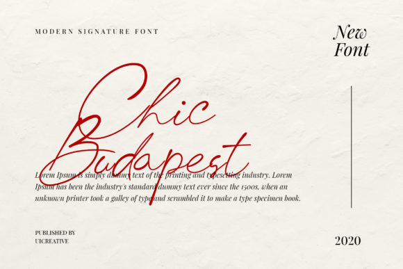 Chic Budapest: A Graceful Script Font for Editorial Design