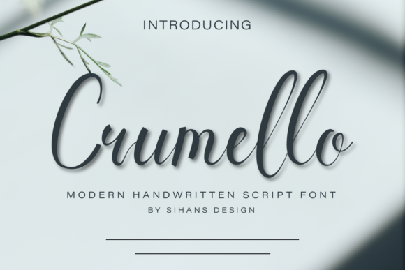 Crumello: The Elegant Script Font for Stunning Brand Visuals