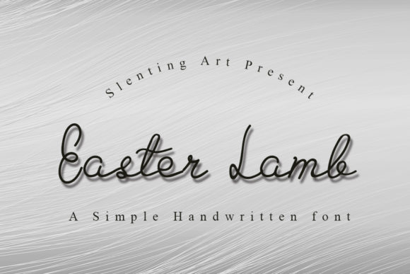 Discover Easter Lamb: A Whimsical Script Font for Your Editorial Projects