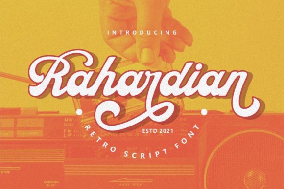 Discover Rahardian: A Stylish Font for Creative Makers