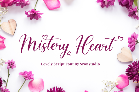Discover the Charm of Mistery Heart: A Whimsical Script Font