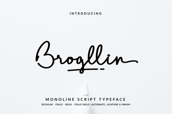 Elevate Your Campaigns with Brogllin: A Versatile Handwritten Font