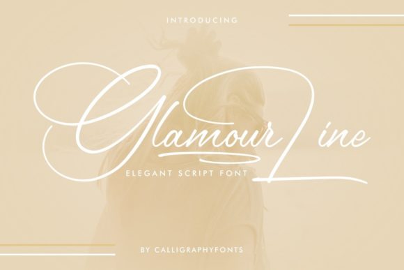 Elevate Your Handmade Creations with Glamour Line Font