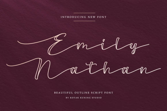 Enhance Your Brand with Emily Nathan Script Font