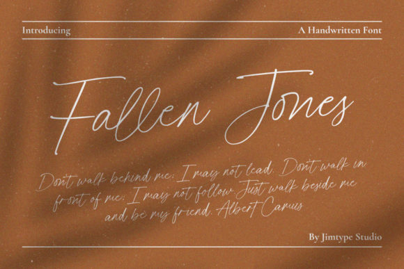 Enhance Your Brand with Fallen Jones: A Premium Handwritten Font