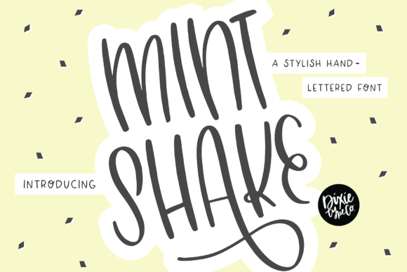 Enhance Your Campaign with Mint Shake: A Cool Handwritten Font