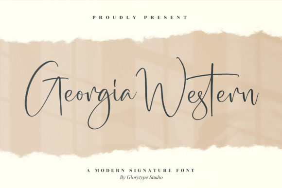 Georgia Western: A Modern Script Font for Editorial Elegance