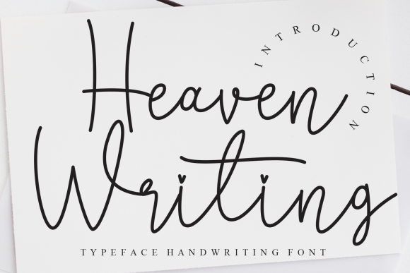 Heaven Writing: A Charming Handwritten Font for Makers