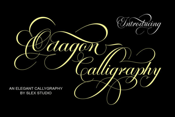 Octagon Calligraphy: A Charming and Elegant Typeface