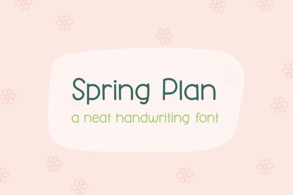 Spring Plan: A Handwritten Font for Polished Branding