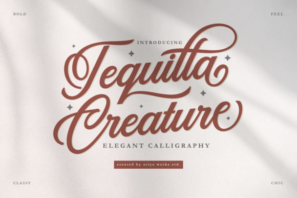 Tequilla Creature: Elevate Your Brand with a Refined Script Font