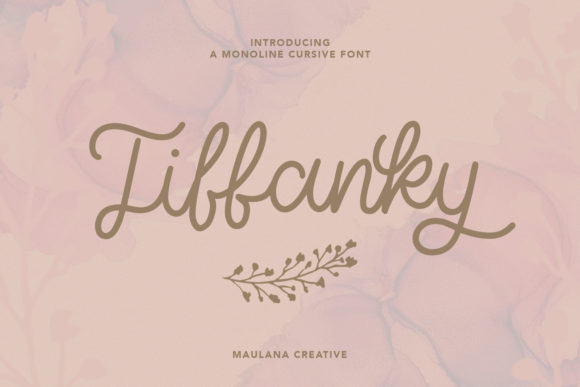 Tiffanky: A Charming Handwritten Font for Crafters