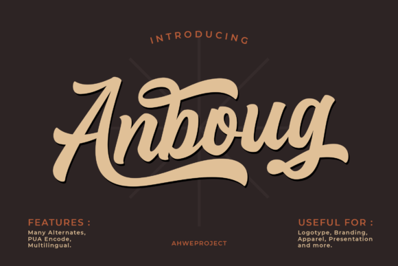 Transform Your Brand with Anboug: A Bold Handwritten Font