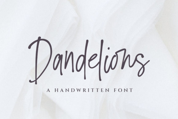 Transform Your Brand with Dandelions: A Whimsical Handwritten Font